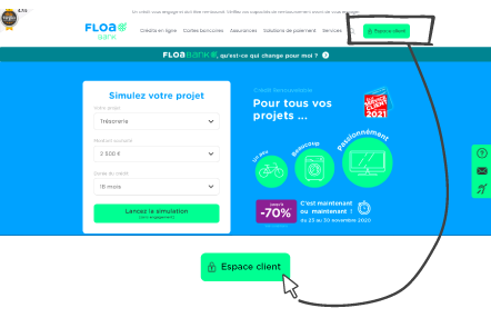 Informations Sécurité : Connexion à Votre Espace Client FLOA Bank